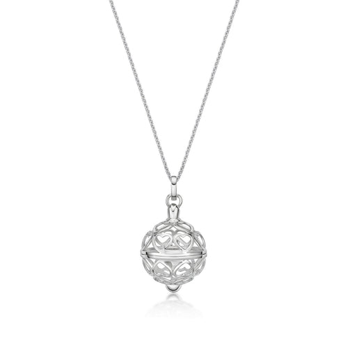 Sterling Silver Sphere Of Love Pendant