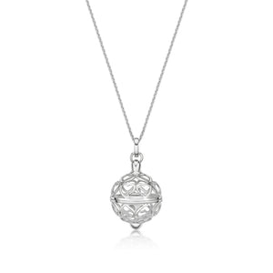 Sterling Silver Sphere Of Love Pendant