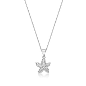 Sterling Silver Star Fish Pendant