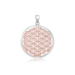 Sterling Silver Flower Of Life Pendant