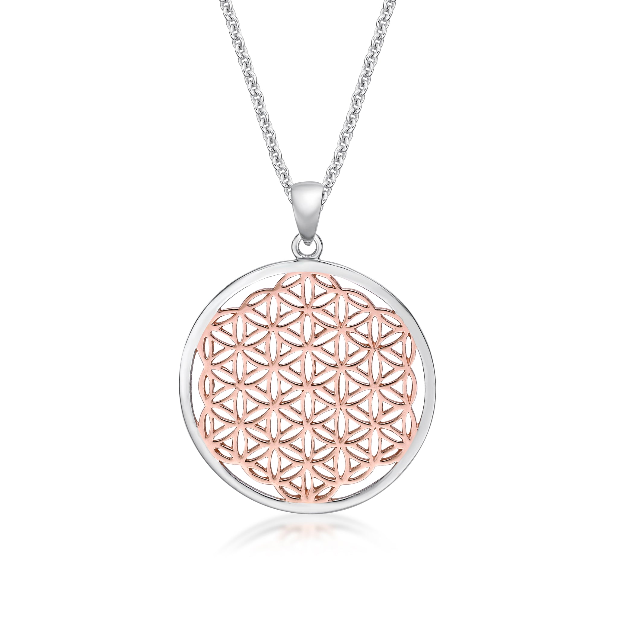 Sterling Silver Flower Of Life Pendant