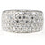 Sterling silver band pavé set ring - Red Carpet Jewellers