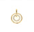9ct Diamond double circle pendant. - Red Carpet Jewellers