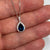 STERLING SILVER CZ pear shaped PENDANT