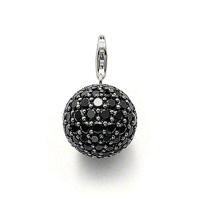 Thomas Sabo blackened sterling silver "disco ball" pendant - Red Carpet Jewellers