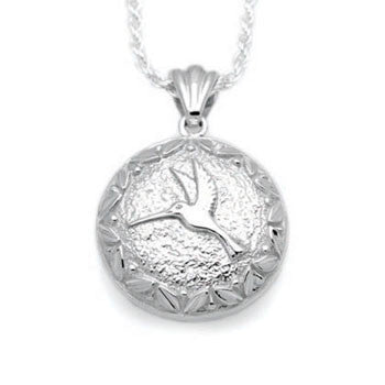 Round Hummingbird - Forever Near Memorial Jewellery