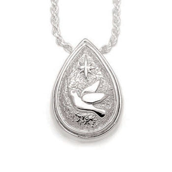 Tear Drop Dove & Star - Forever Near Memorial Jewellery