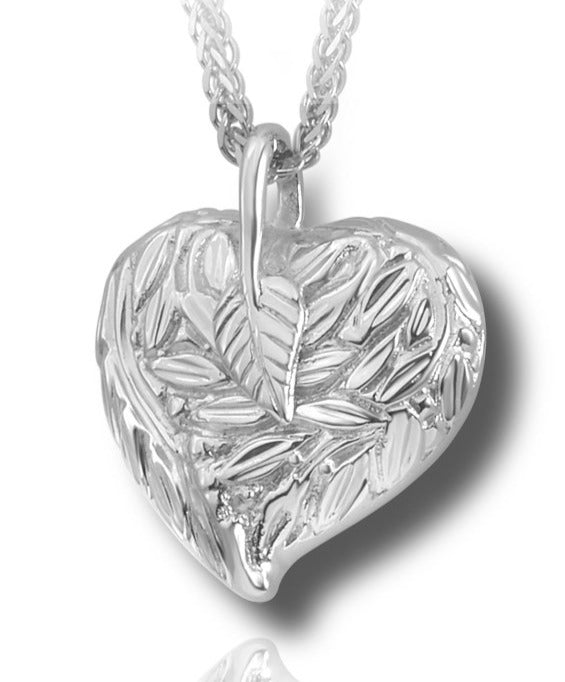 Leaves and Berries Heart - Forever Near Memorial Jewellery