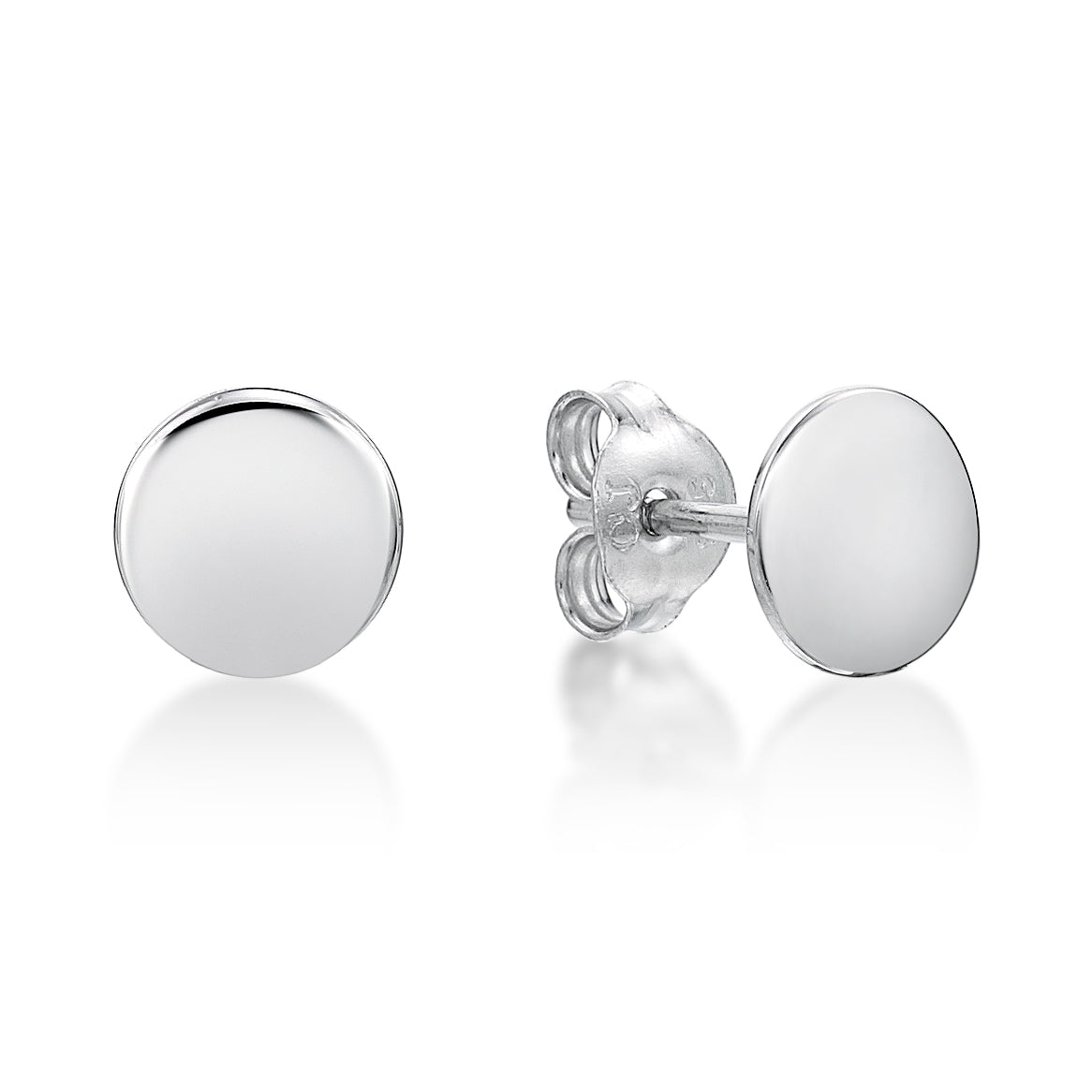 Sterling Silver disc Earrings