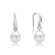 Sterling Silver CZ pearl Earrings