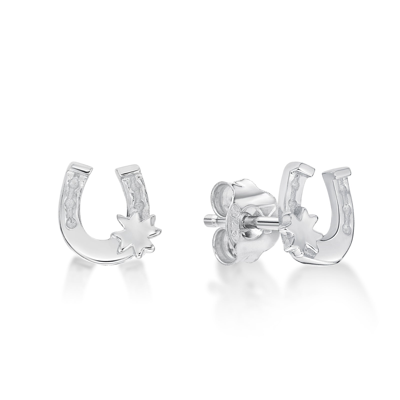 Sterling Silver Horse Shoe Earrings