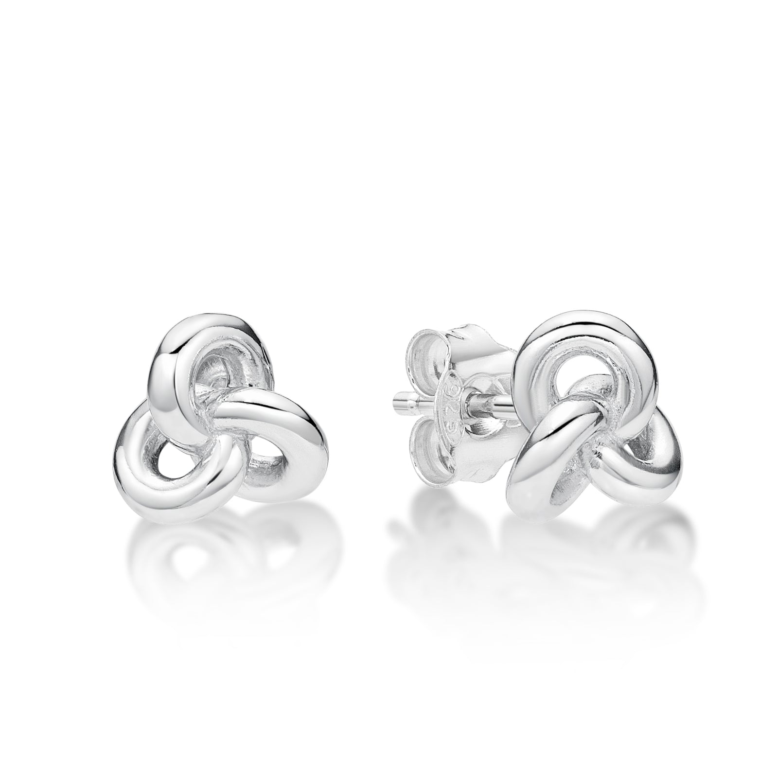 Sterling Silver Knot Earrings