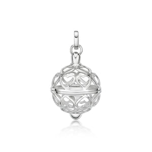 Sterling Silver Sphere Of Love Pendant