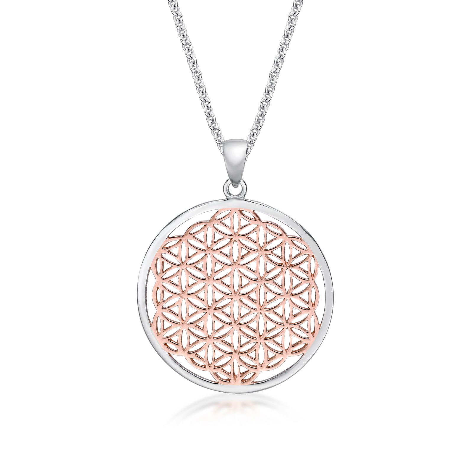 Sterling Silver Flower Of Life Pendant
