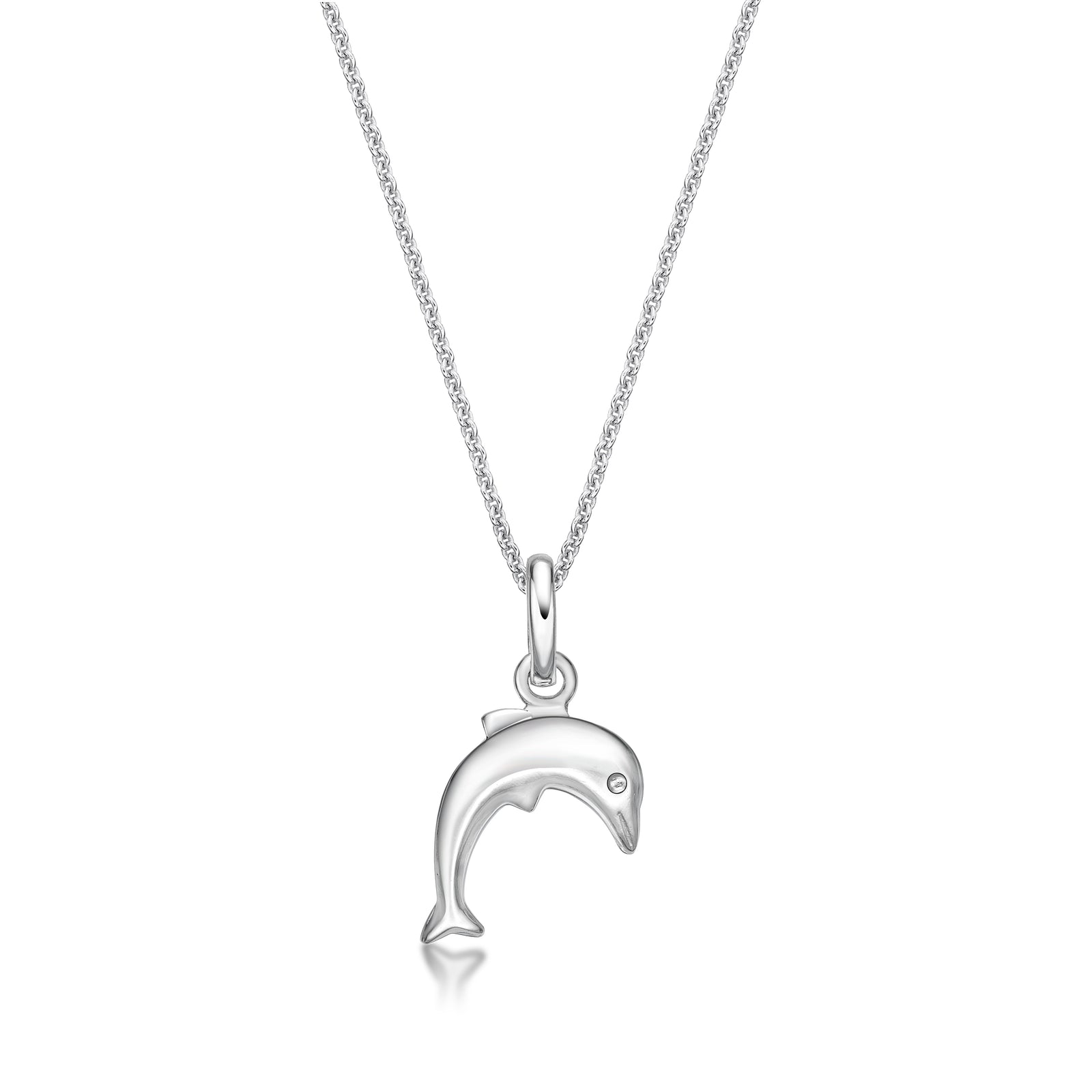 Sterling Silver Dolphin Pendant