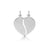 Sterling Silver Split Heart Pendants