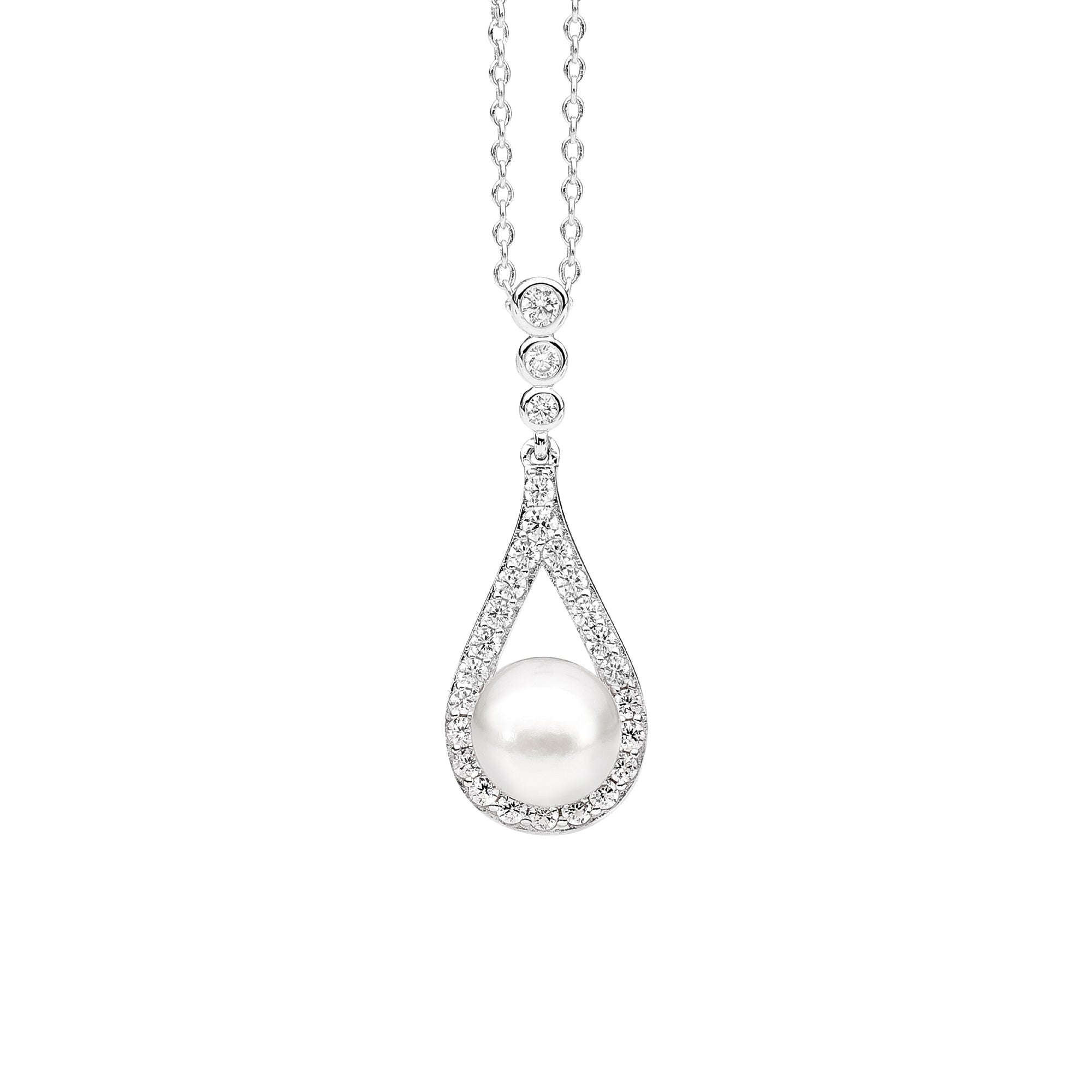 Sterling silver freshwater Pearl Pendant - Red Carpet Jewellers