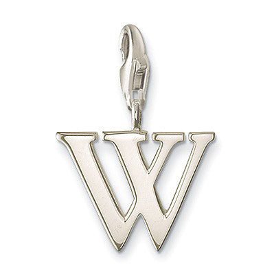 Letter W charm - Red Carpet Jewellers