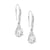 Sterling silver Pear CZ drop earrings - Red Carpet Jewellers