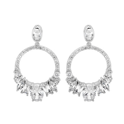 Sterling Silver cz Earrings - Red Carpet Jewellers