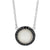 Mother of Pearl and cz round pendant - Red Carpet Jewellers