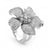 Sterling silver CZ lily ring - Red Carpet Jewellers