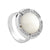 Mother of Pearl and cz ring - Red Carpet Jewellers