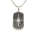 Sterling silver black cz dog tag. - Red Carpet Jewellers
