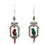 Sterling silver Parrot Art deco earrings. - Red Carpet Jewellers