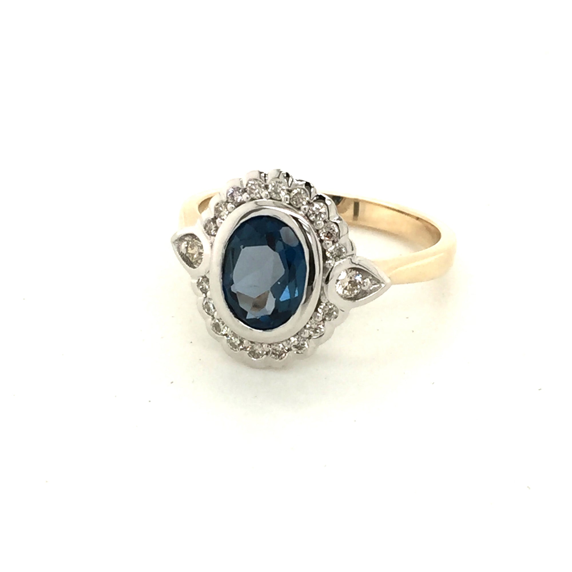 9ct gold London blue topaz ring - Red Carpet Jewellers