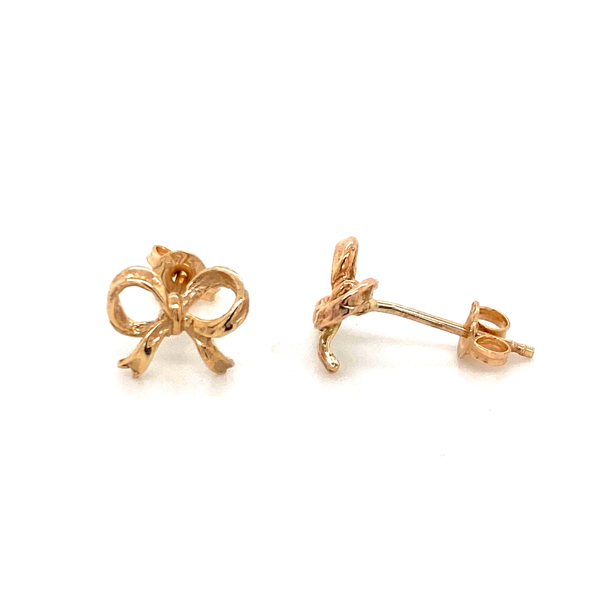 9ct bow studs - Red Carpet Jewellers