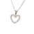 Sterling silver cz heart pendant - Red Carpet Jewellers