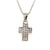 Small sterling silver cz cross - Red Carpet Jewellers