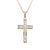 Sterling silver cz cross - Red Carpet Jewellers