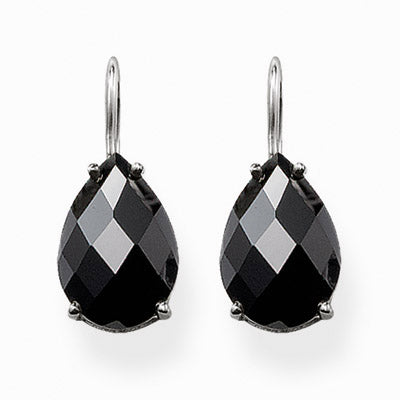 Thomas Sabo SPECIAL ADDITION black cubic zirconia drop earrings - Red Carpet Jewellers