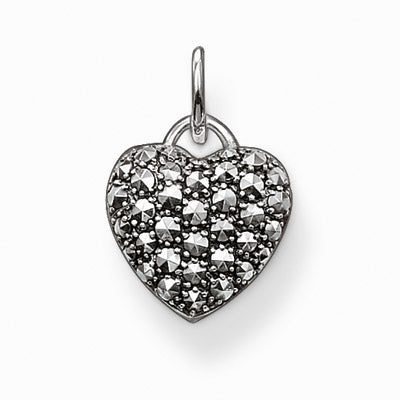 Thomas Sabo SPECIAL ADDITION "Heart" marcasite pendant - Red Carpet Jewellers